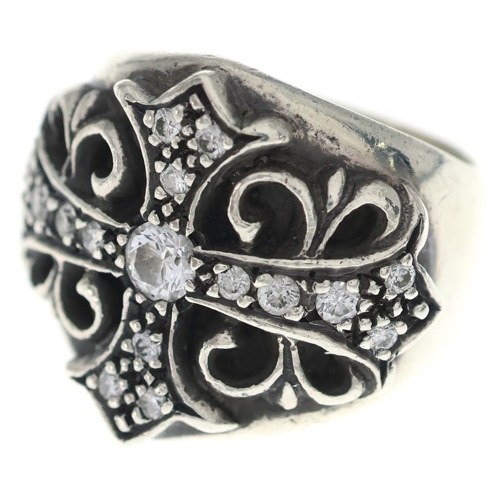 CHROME HEARTS (クロムハーツ) KEEPER RING P/DIA キーパーリング パヴェダイヤ シルバー