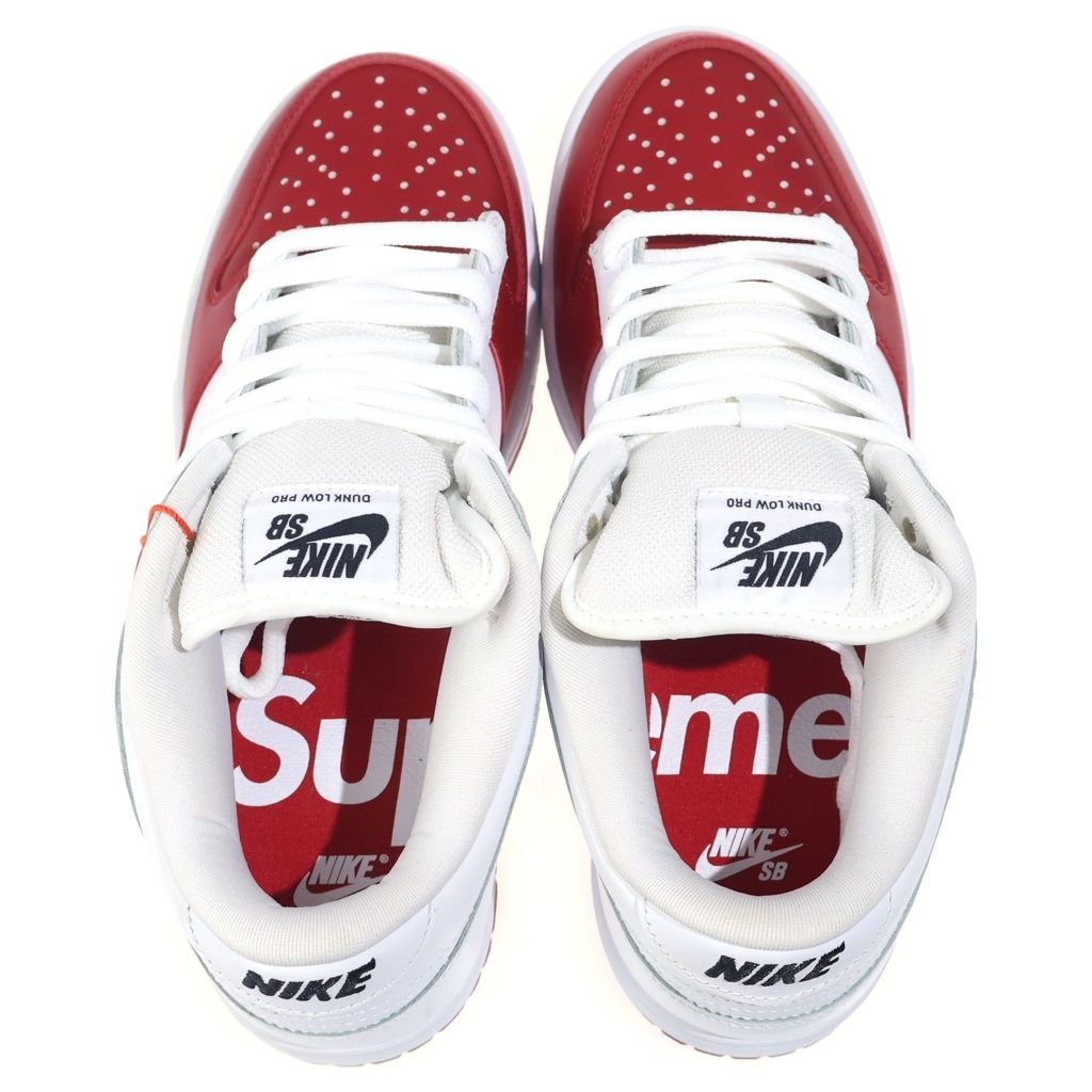 NIKE (ナイキ) 19AW ×SUPREME DUNK LOW Varsity Red White CK3480-600