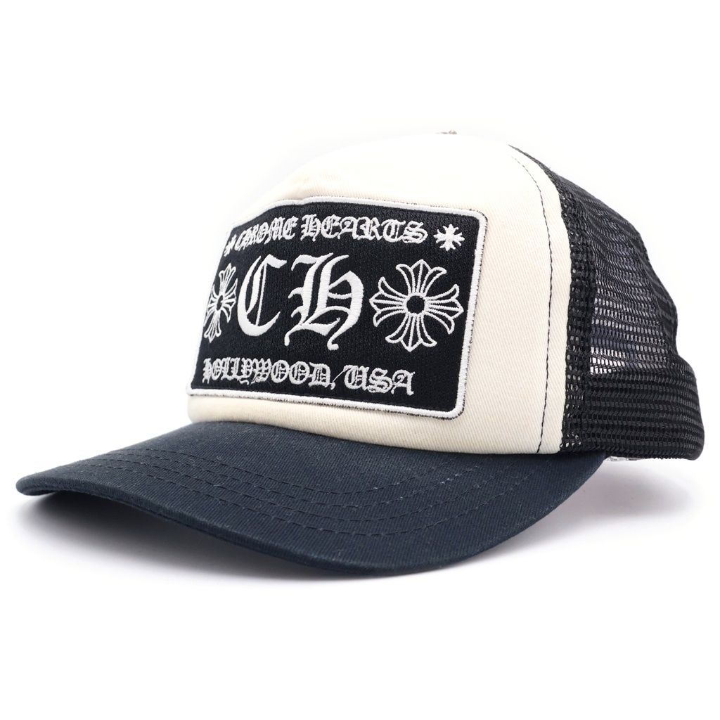 CHROME HEARTS (クロムハーツ) TRUCKER CAP トラッカーキャップ CHパッチクロスボール付メッシュキャップ