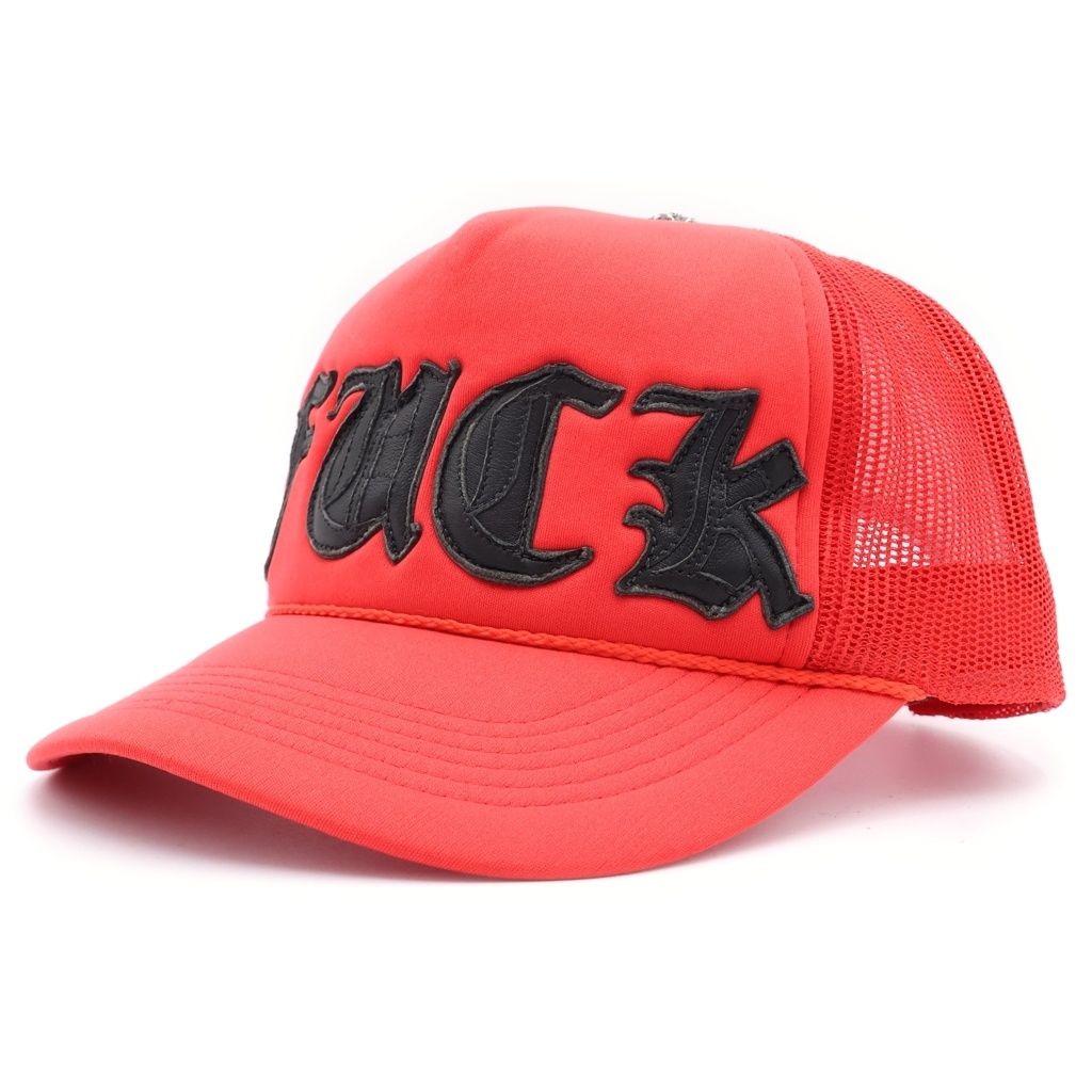 CHROME HEARTS (クロムハーツ) TRUCKER CAP FUCKパッチ クロスボール