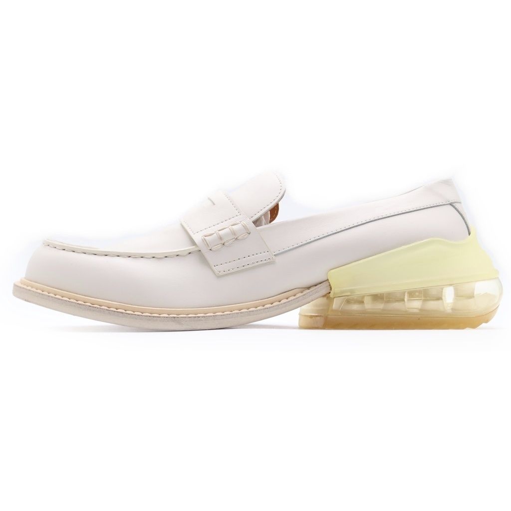 Maison Margiela (メゾンマルジェラ) 20SS Airbag Heel Loafer エアバッグ ヒール レザー コインローファー シューズ ホワイト S57WR0057