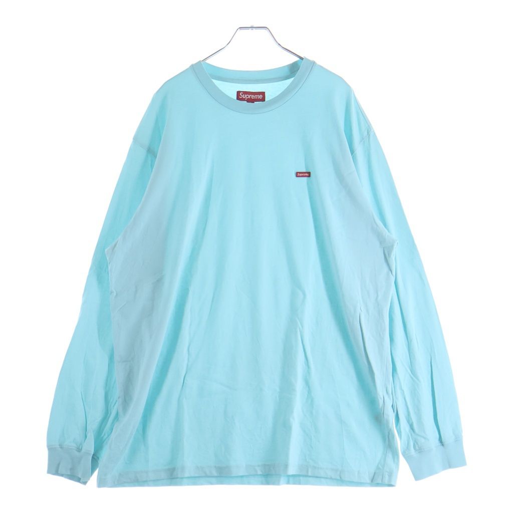 SUPREME (シュプリーム) 26SS Small Box L/S Tee スモールボックス 長袖Tシャツ カットソー シアン