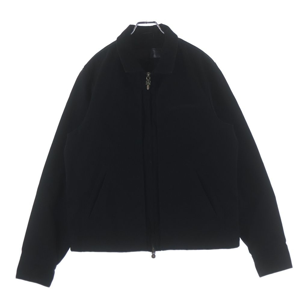 CHROME HEARTS (クロムハーツ) STREET MEAT FBRC ダガークロスボタンジップアップ英字ロゴジャケット ブラック