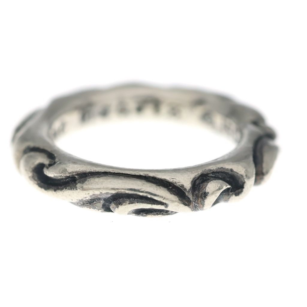 CHROME HEARTS (クロムハーツ) SCRL BAND スクロールバンド リング シルバー BCA351