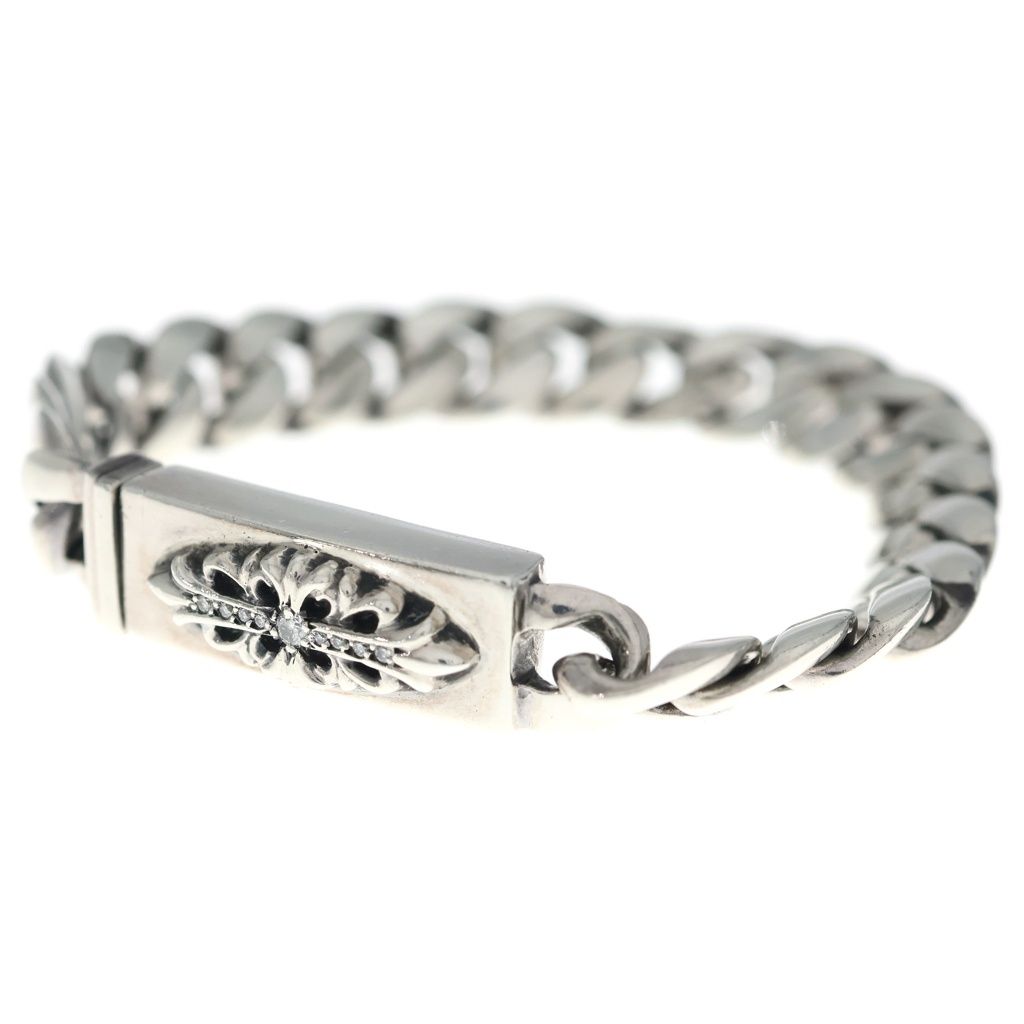 CHROME HEARTS (クロムハーツ) ID MINI FLORAL CRS P/DIA ミニID