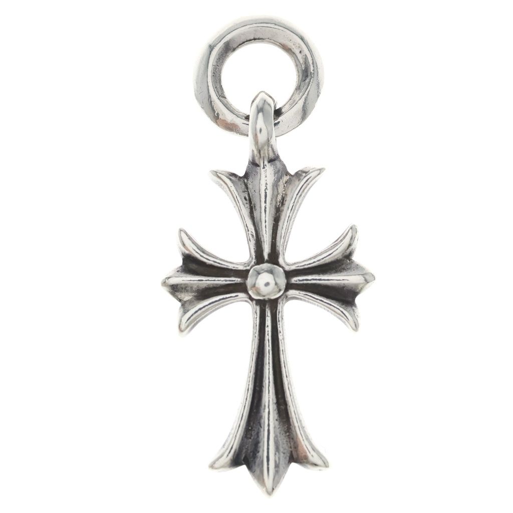 CHROME HEARTS (クロムハーツ) OLD TINY CH CROSS タイニーCHクロス チャーム ネックレストップ シルバー BCA382