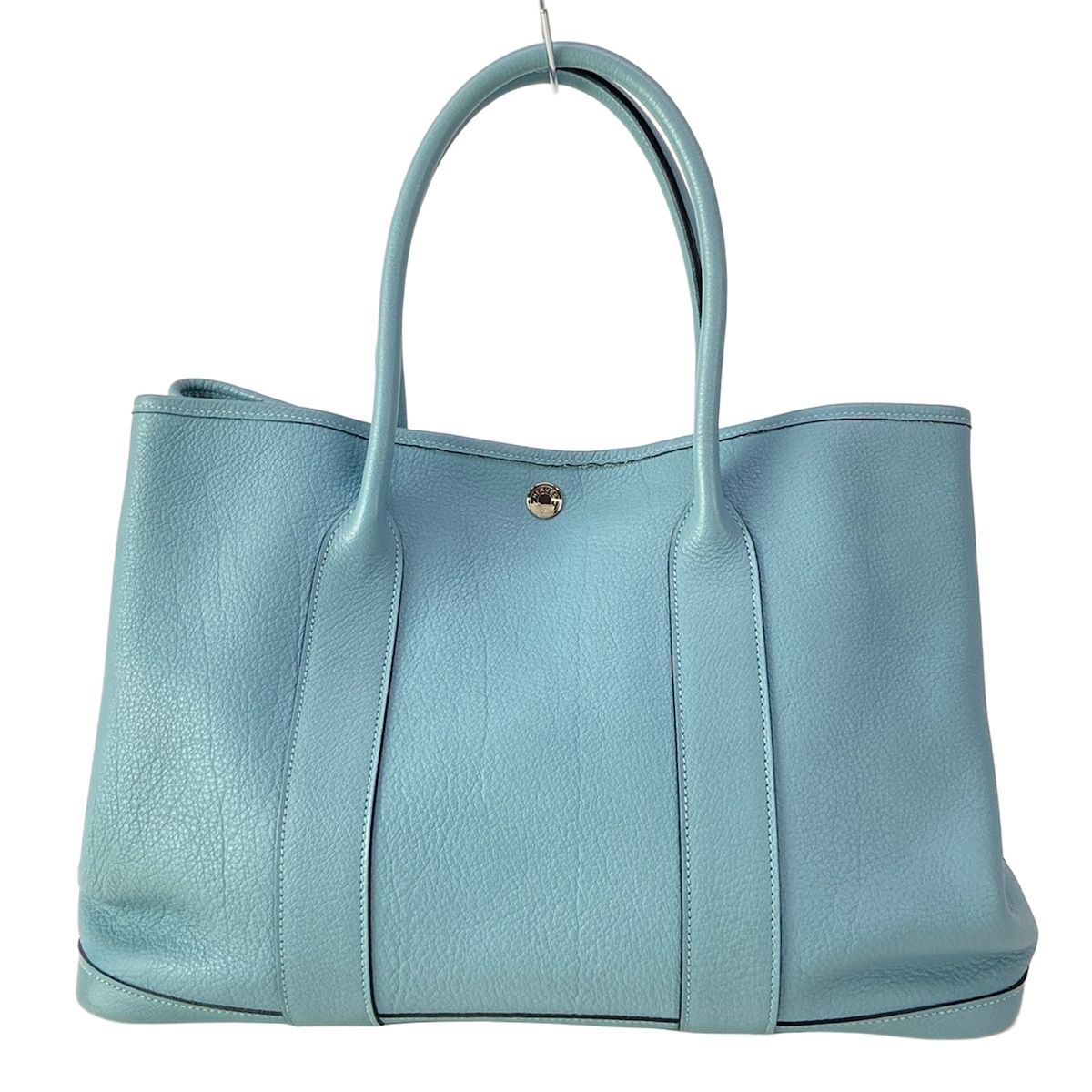 HERMES(エルメス) トートバッグ ガーデンパーティPM シエル シルバー金具