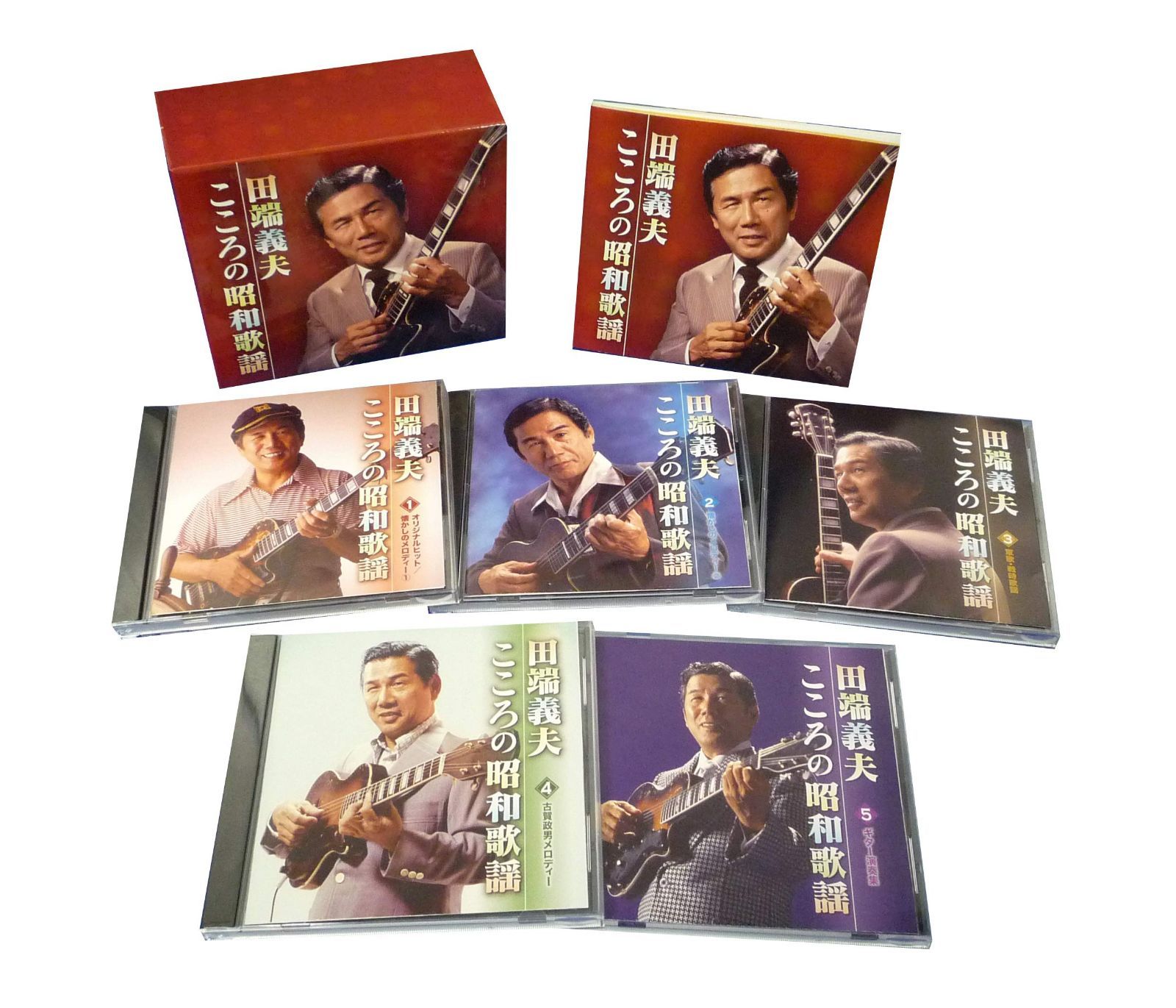 【CD】田端義夫 こころの昭和歌謡 島の船唄 大利根月夜 旅笠道中 祗園小唄 国境の町 麦と兵隊 酒は涙か溜息か 男の純情 旅姿三人男 人生劇場 CD5枚組 TFC-2531-5-TEI