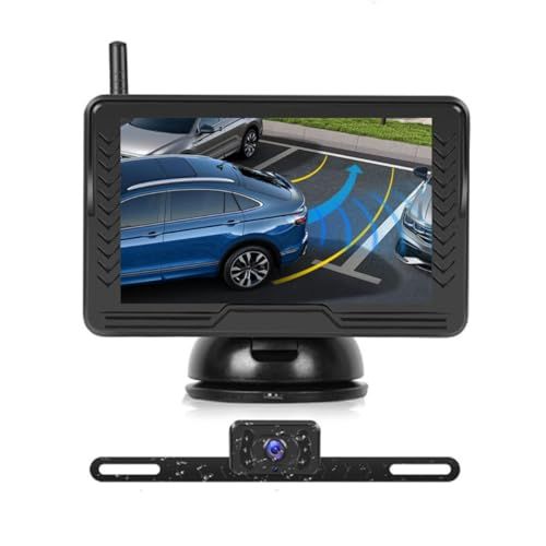 ☆新品☆OBEST新開発 5インチバックモニター ワイヤレス AHD 1080P 超長距離信号受信 ノイズ対策 5種類DIYガイドライン 上下左右画像逆転可能 超暗視機能 ワイヤレス バックカメラセット 簡単な取り付け ワイヤレス バックカメ 3e6b0861