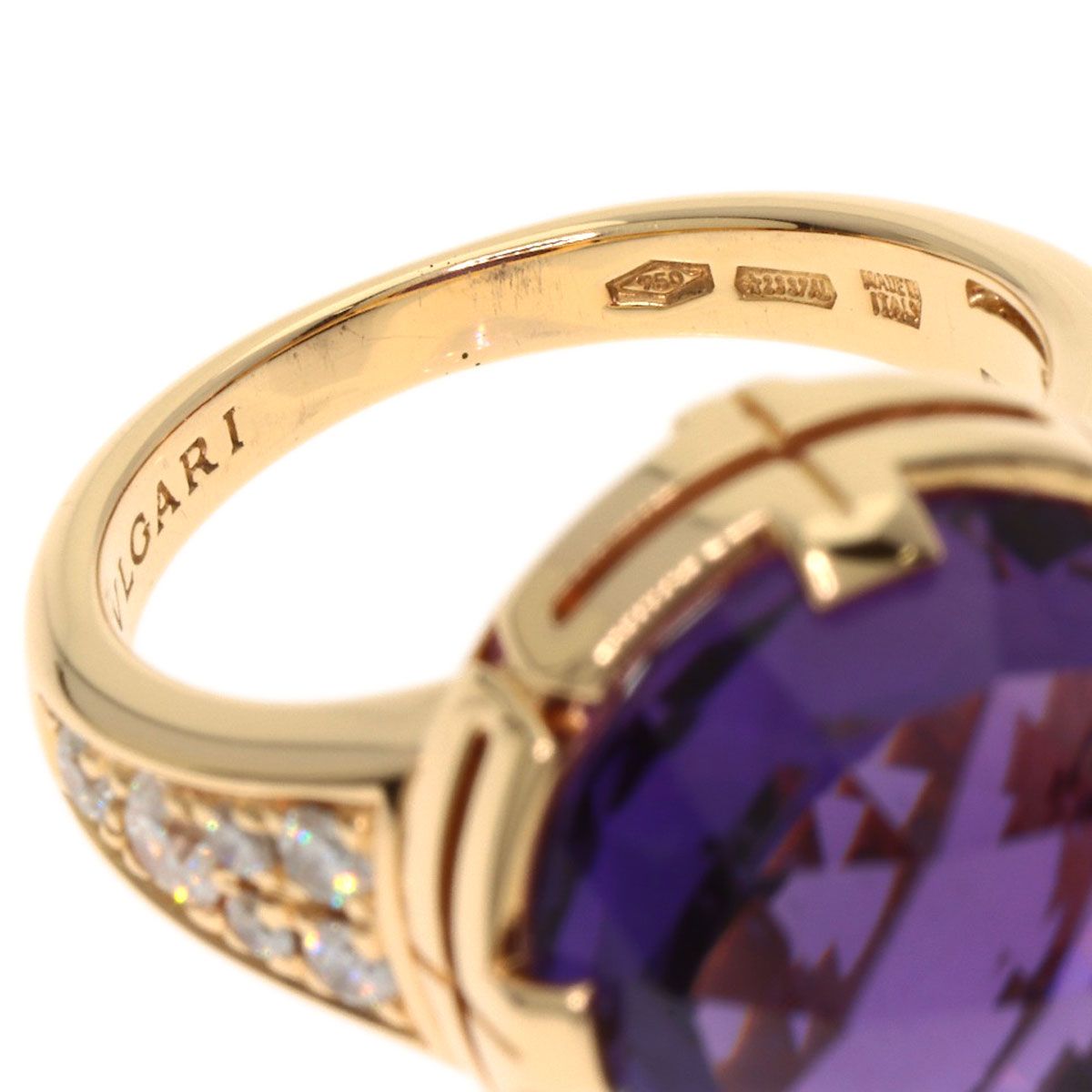 BVLGARI ブルガリ パレンテシ カクテル アメジスト ダイヤモンド 