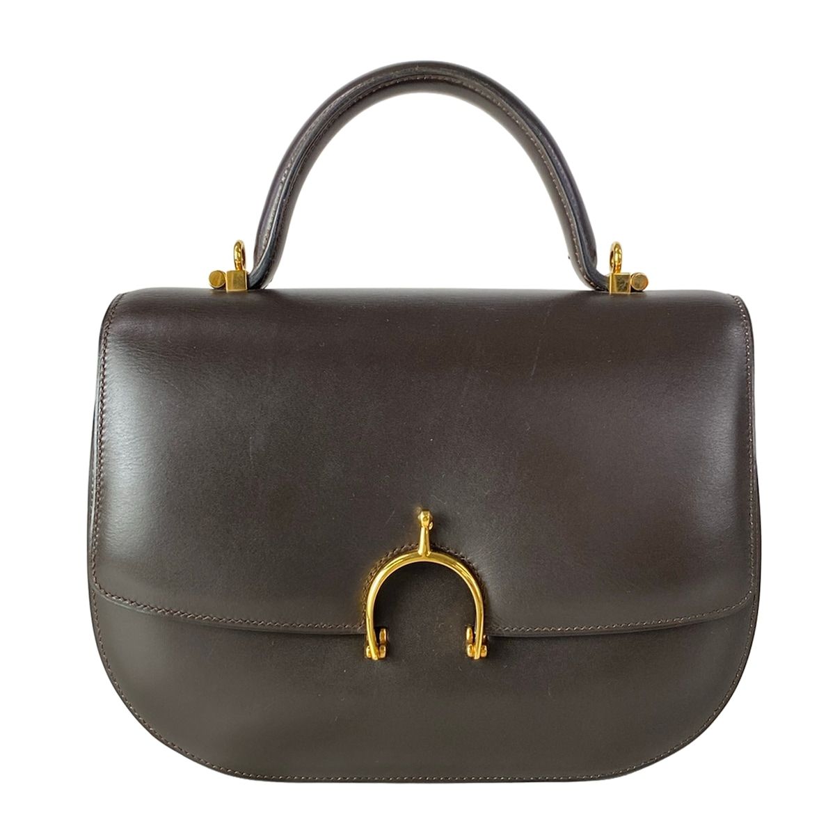 HERMES(エルメス) ハンドバッグ シェブルーズ ハバナ ゴールド金具