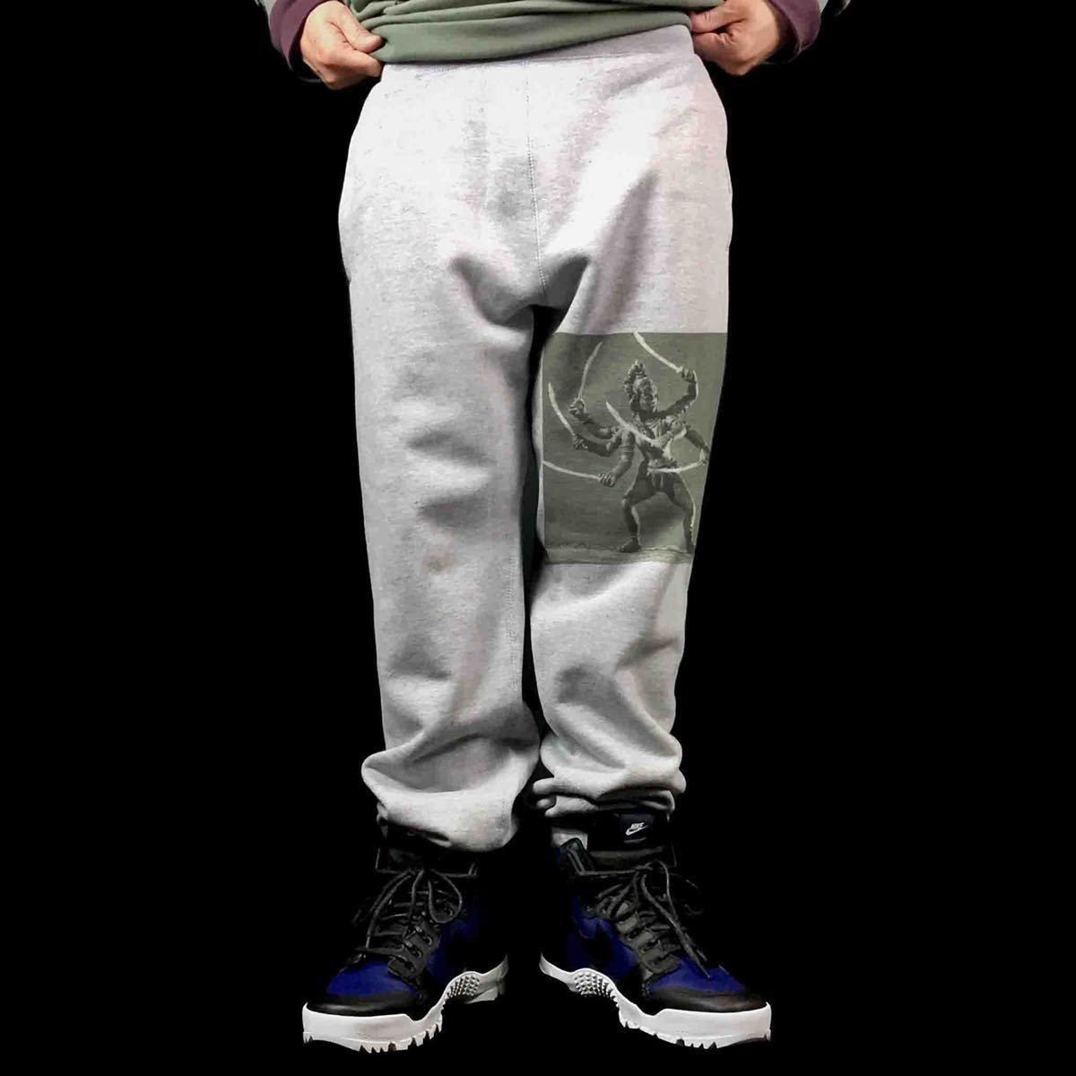 オリジナル スウェットパンツ シンバッド七回目の航海 女神カーリー レトロ アジアンモンスター スウェットパンツ S M L XL タイト ジャスト 大きい ビッグ オーバーサイズ メンズ レディース ユニセックス ピンククリーム