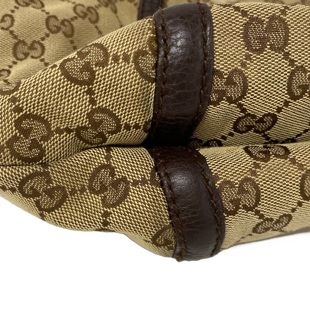 GUCCI(グッチ) ショルダーバッグ GG柄 240261 ダークブラウン×ベージュ 