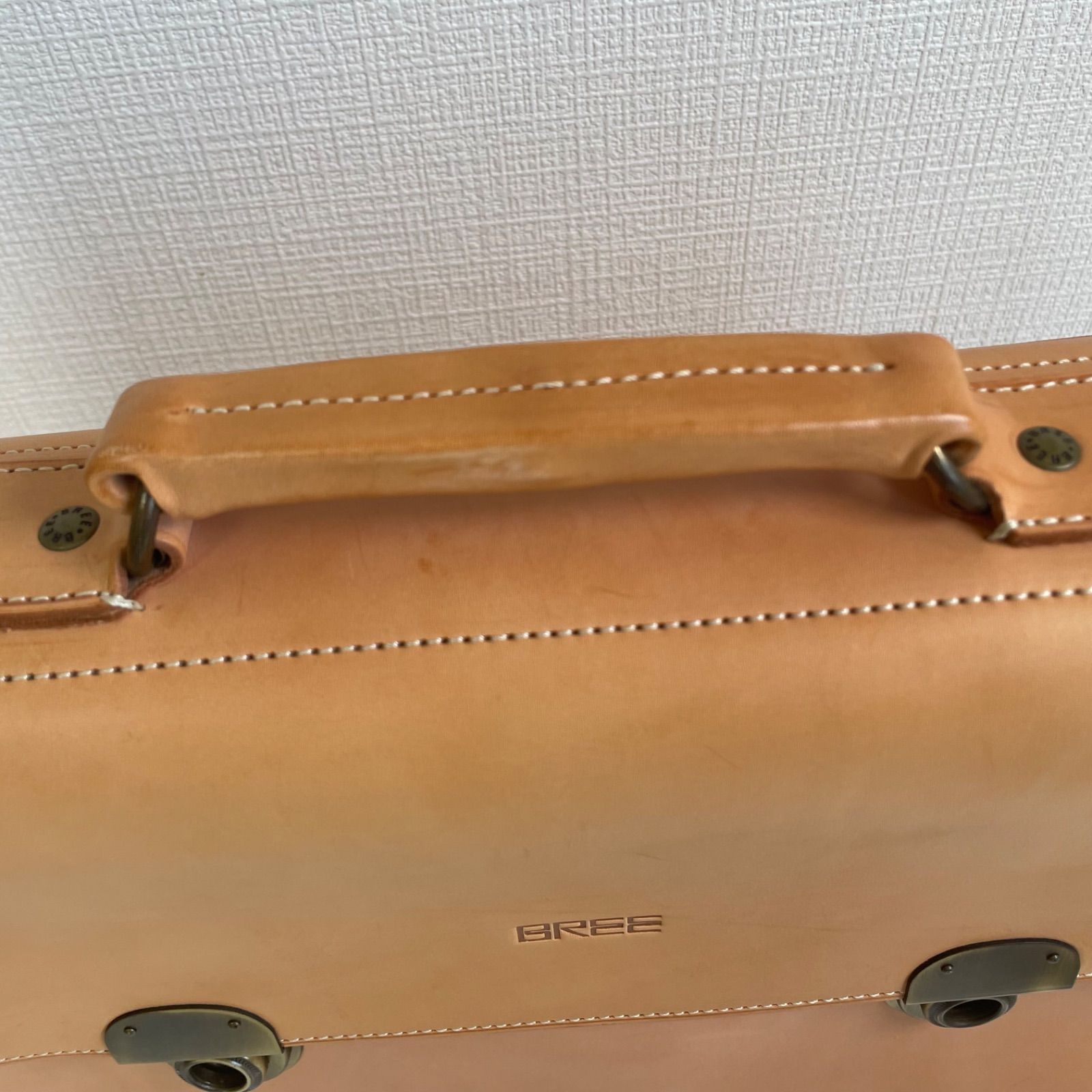 美品 BREE ヌメ革 ビジネスバッグ 2way ブリー - メルカリ