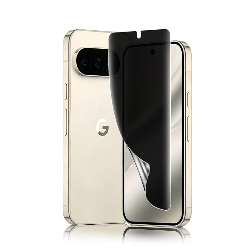 【新品】 対応 Google Pixel 10 Pro XL 覗き見防止フィルム【ガイド枠付き】TPU素材 浮き防止/気泡レス/キズ修復/浮き防止//ケースに干渉しない/全面保護 グーグルピクセル10 pro XL 保護フィルム【指紋認証対応 1枚入り】 1
