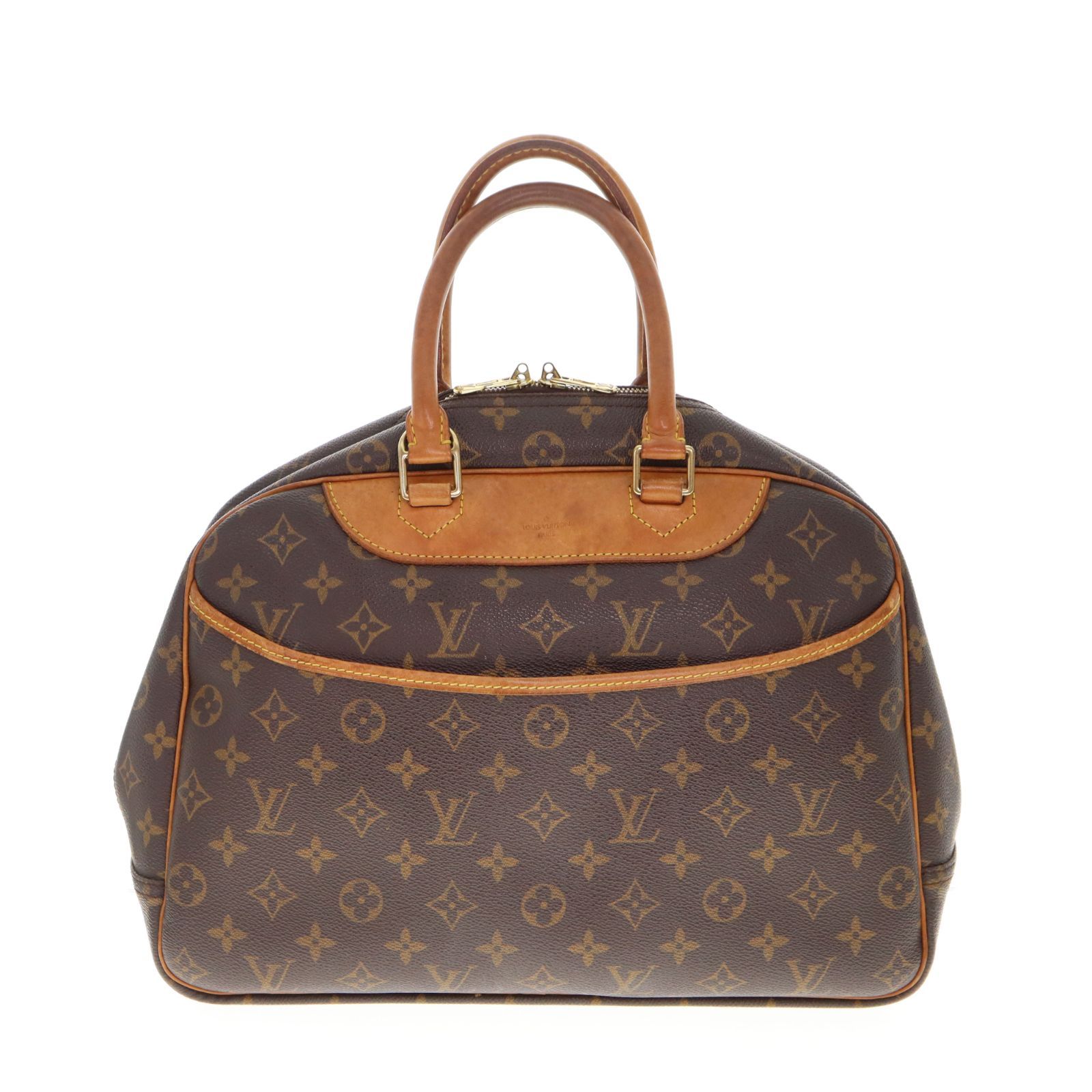 【中古】LOUIS VUITTON ルイ・ヴィトン M47270 ボーリング・ヴァニティ モノグラム・キャンバス ハンドバッグ レディース メンズ バッグ ブラウン ブランド