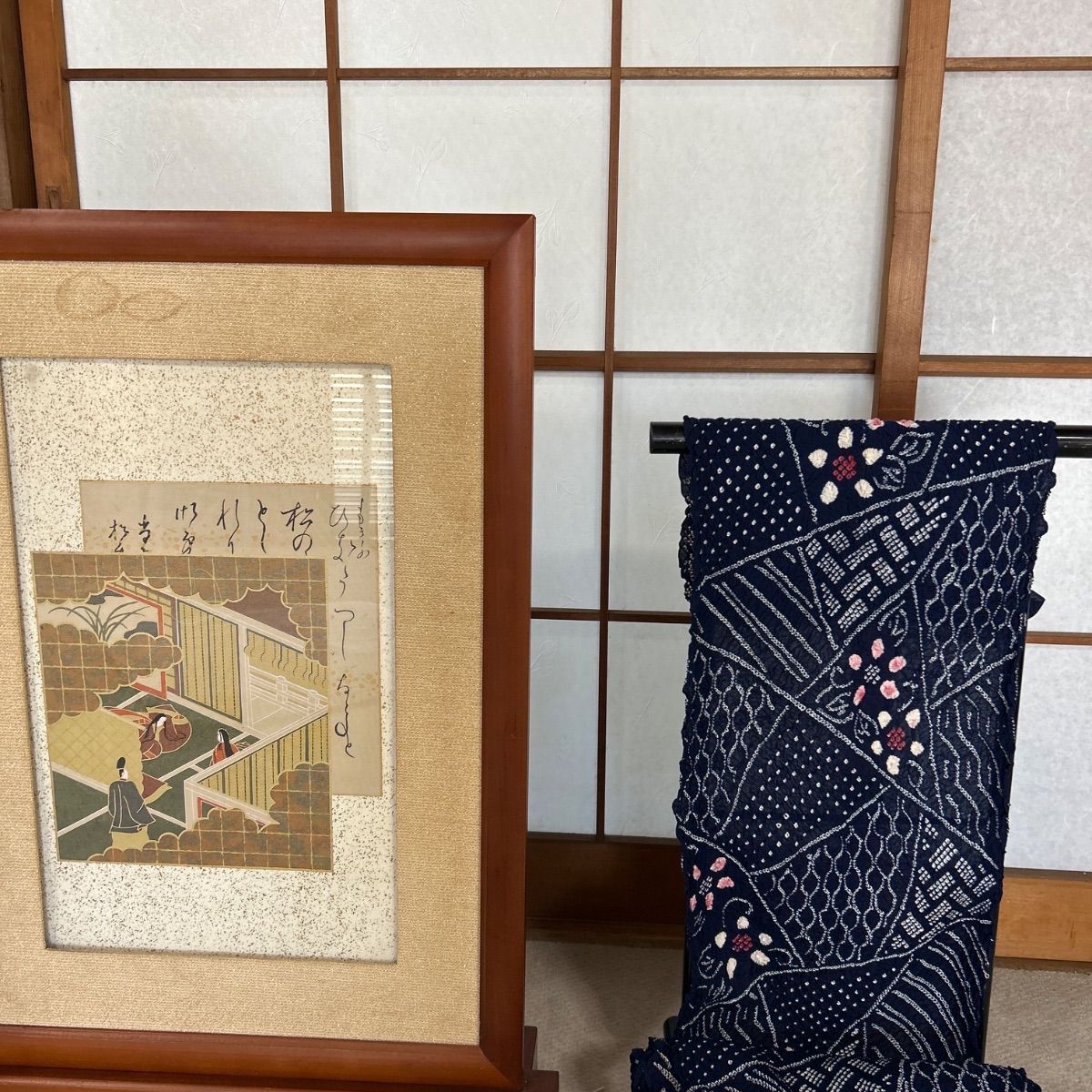 絞り浴衣　ウインドウ展示品