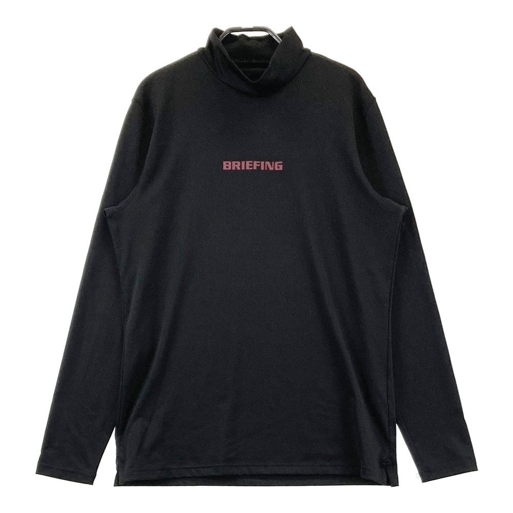 サイズ：M BRIEFING GOLF ブリーフィング ハイネック 長袖Tシャツ ブラック系 [240101585169] ゴルフウェア メンズ ストスト
