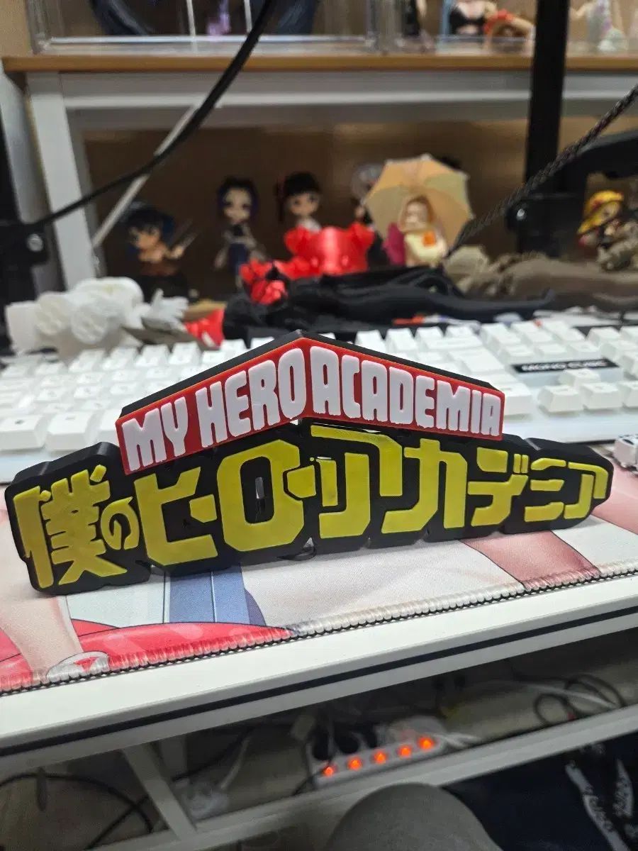 僕のヒーローアカデミア ロゴ フィギュア 3D プラスチック
