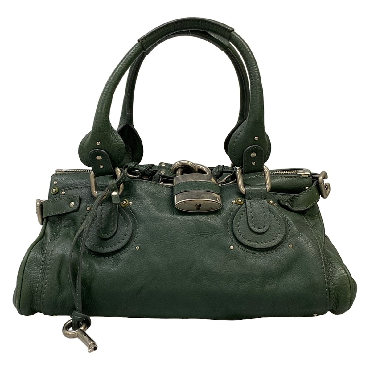 Chloe(クロエ) ハンドバッグ パディントン ダークグリーン レザー