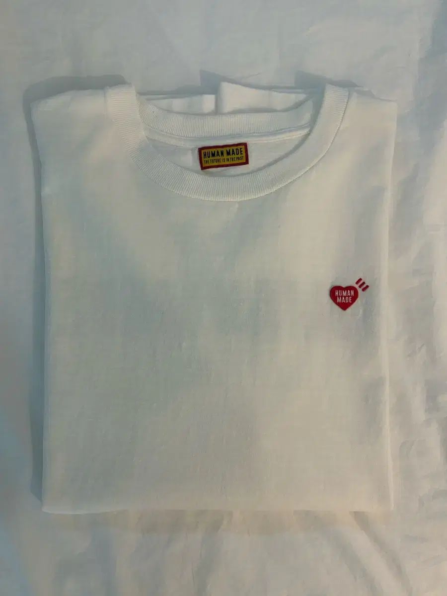 HUMAN MADE(ヒューマンメイド) ハート ロゴ 刺繍 白 半袖Tシャツ XL