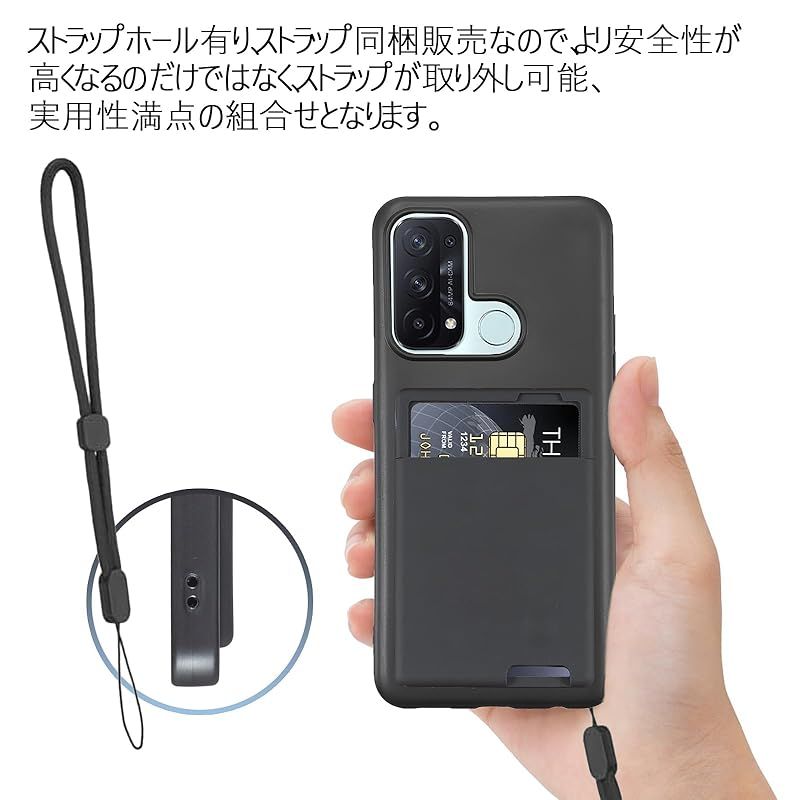 新品】 【 Agaiy 】OPPO Reno5 A 対応 ケース 背面カード収納 耐衝撃