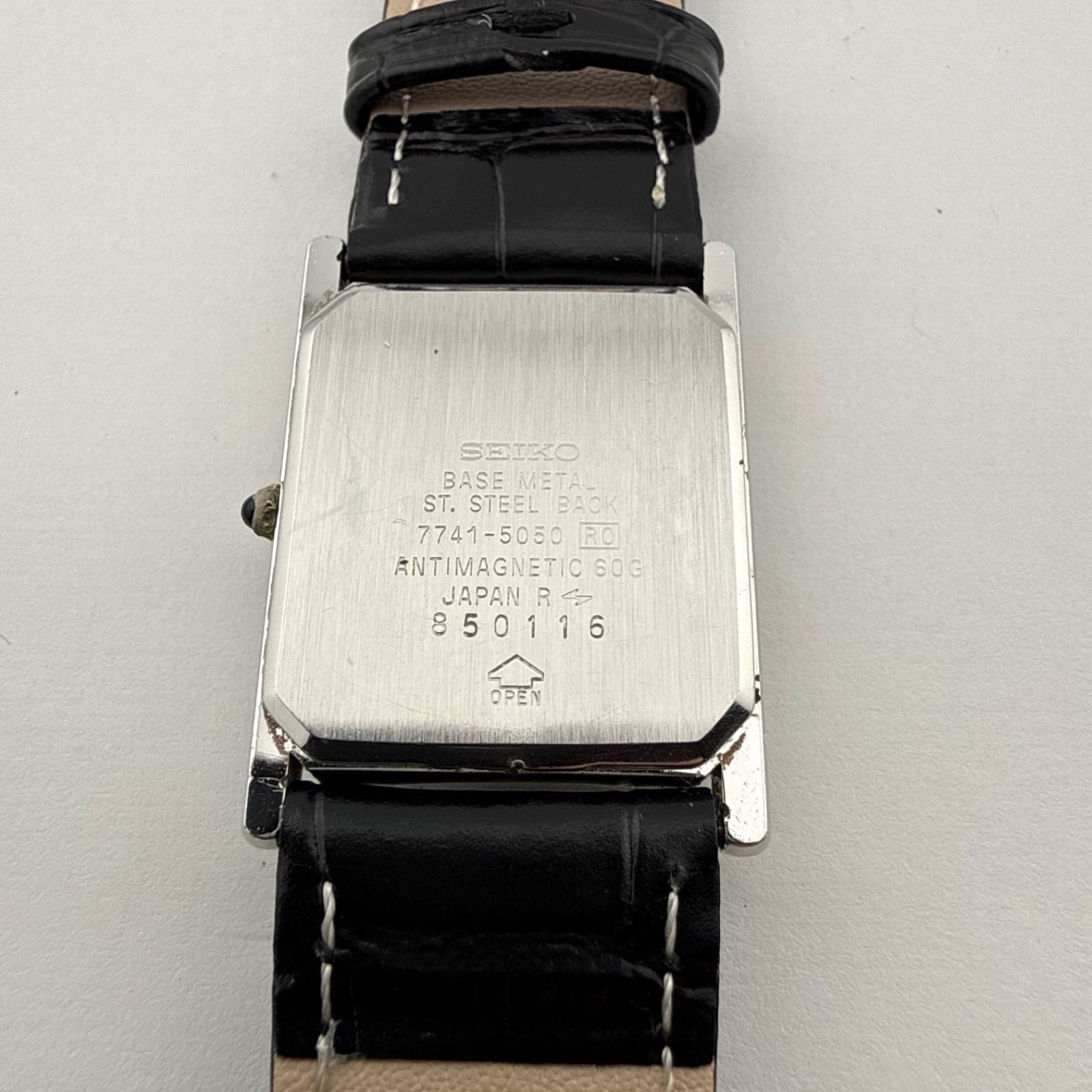 SEIKO 7741-5050 セイコー DOLCE ドルチェ スクエア メンズ 腕時計