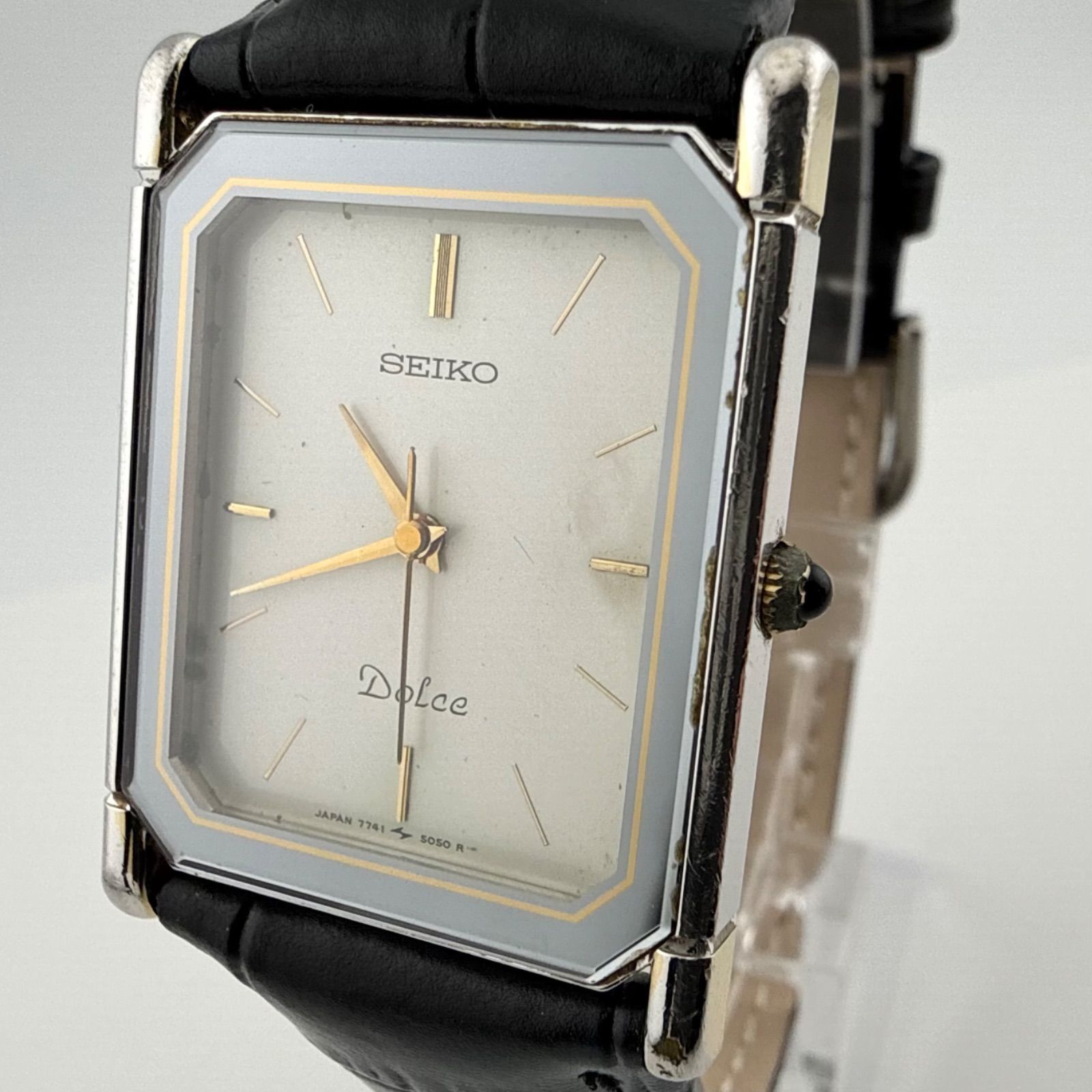 SEIKO 7741-5050 セイコー DOLCE ドルチェ スクエア メンズ 腕時計
