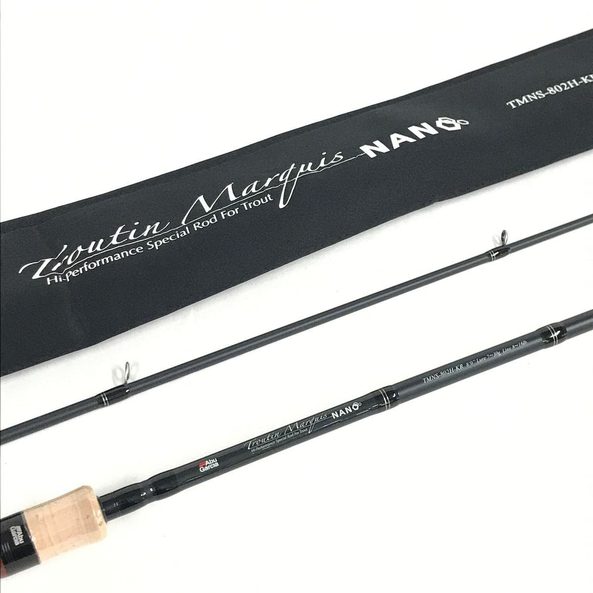 Abu Garcia アブガルシア ルアーロッド トラウティンマーキスナノ 竿袋付き TMNS-802H-KR