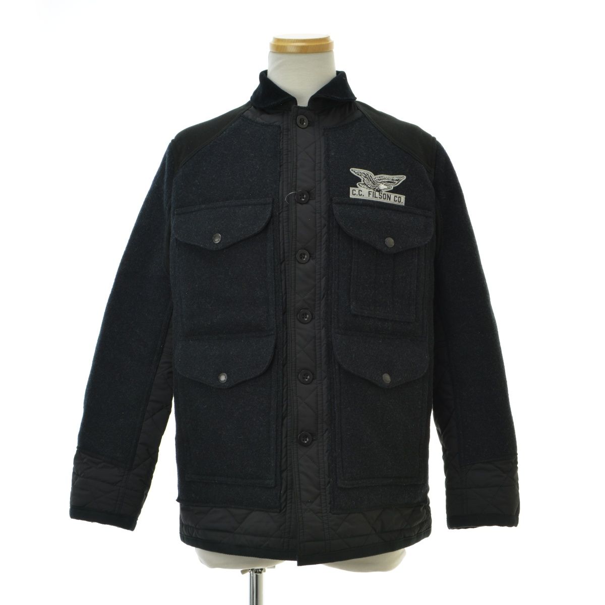 【JUNYAWATANABEMAN×FILSONGARMENT】25AW AD2025 WP-J001 マッキーノウール × エステルタフタキルティングジャケット