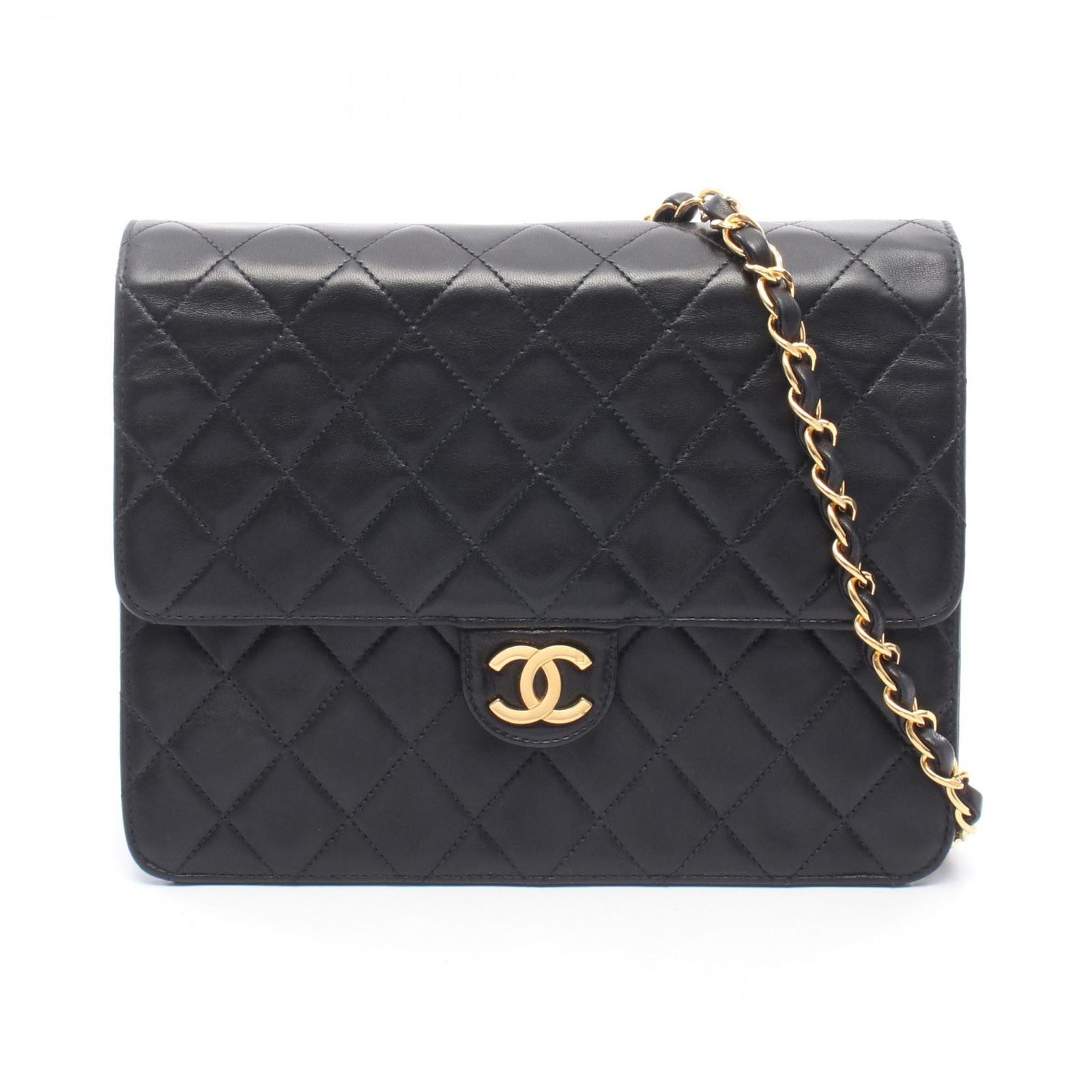 CHANEL シャネル マトラッセ シングルフラップ プッシュロック ショルダーバッグ