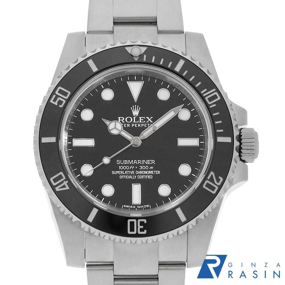 ロレックス サブマリーナ ノンデイト 114060 ブラック ランダム番 中古 メンズ