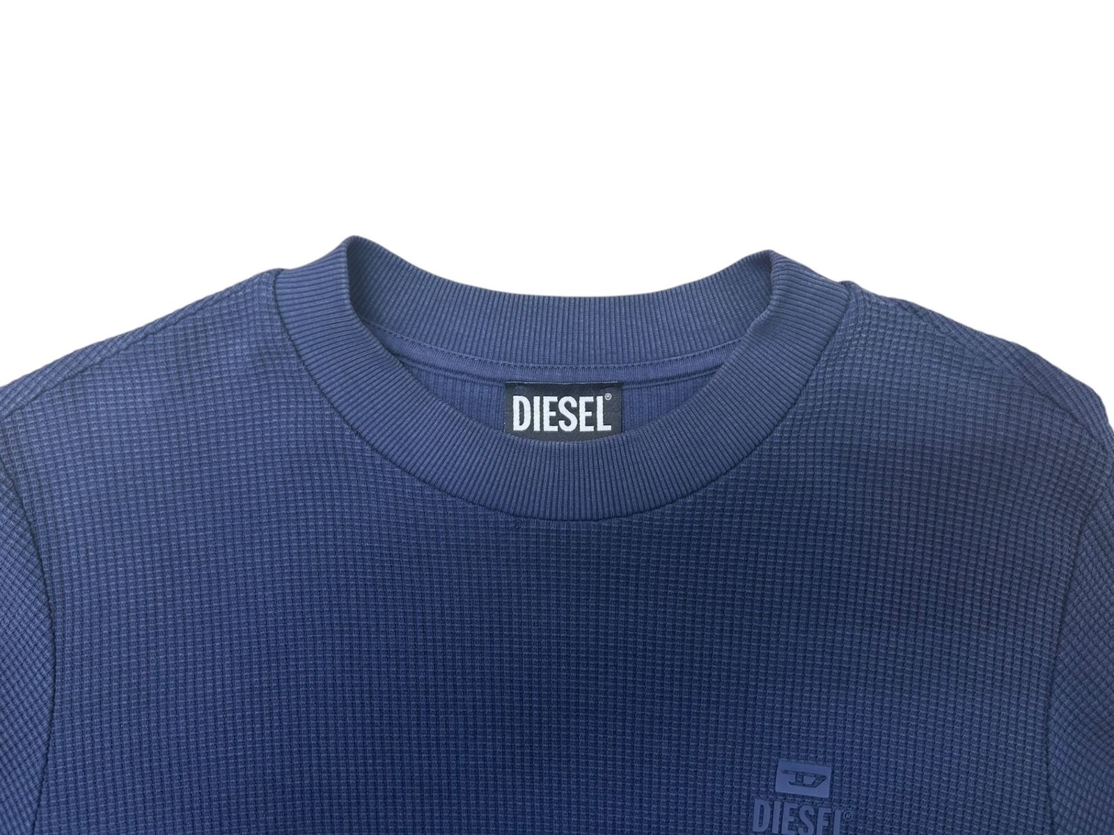 DIESEL (ディーゼル) S-PEWTER ワッフル地 長袖カットソー ロンT 