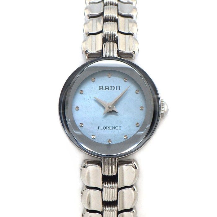 ラドー RADO 腕時計 フローレンス 080.3765.4 ライトブルー マザーオブパール文字盤 SS クオーツアナログ 【箱・保付き】 【中古】 29,452円