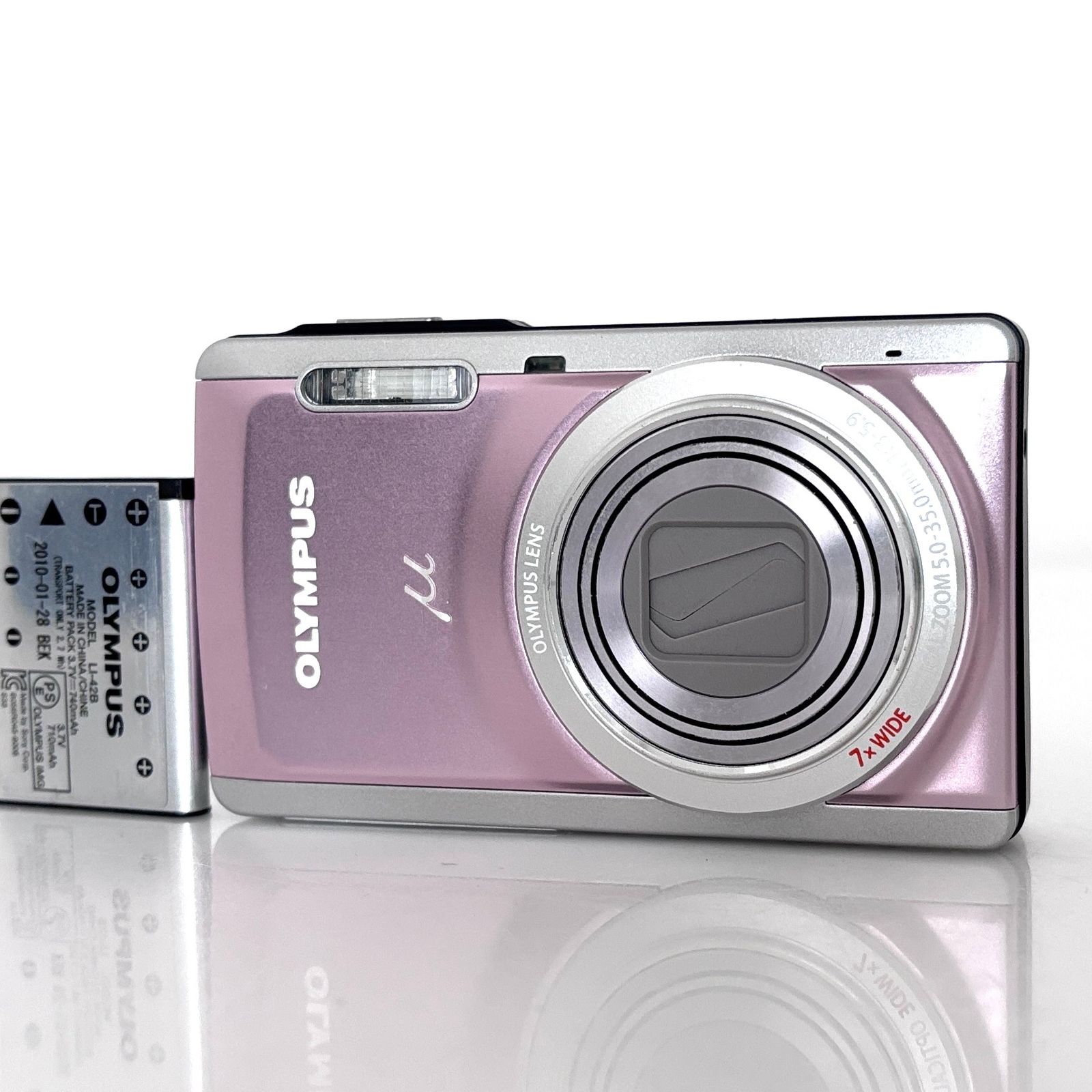 修理前提【オリンパス】OLYMPUS μ-7040 ピンク デジタルカメラ +