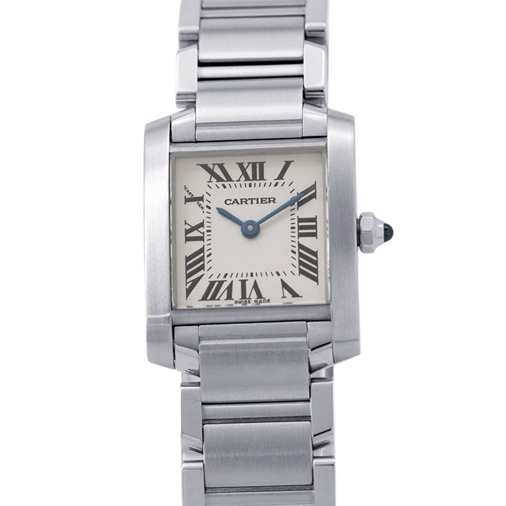 カルティエ タンク フランセーズ SM W51008Q3 Cartier 腕時計 アイボリー文字盤 クォーツ