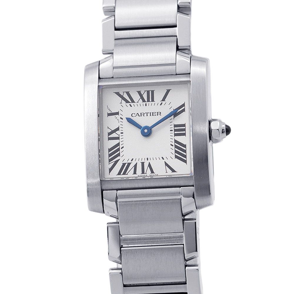 カルティエ タンク フランセーズ SM W51008Q3 Cartier 腕時計 シルバー文字盤 クォーツ