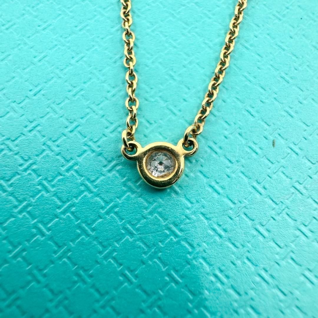 S*y様 美品✨ティファニーバイザヤードダイヤモンドネックレス18k 750 プ Tiffanyティファニー ネックレス バイザヤードダイヤモンド18k 750