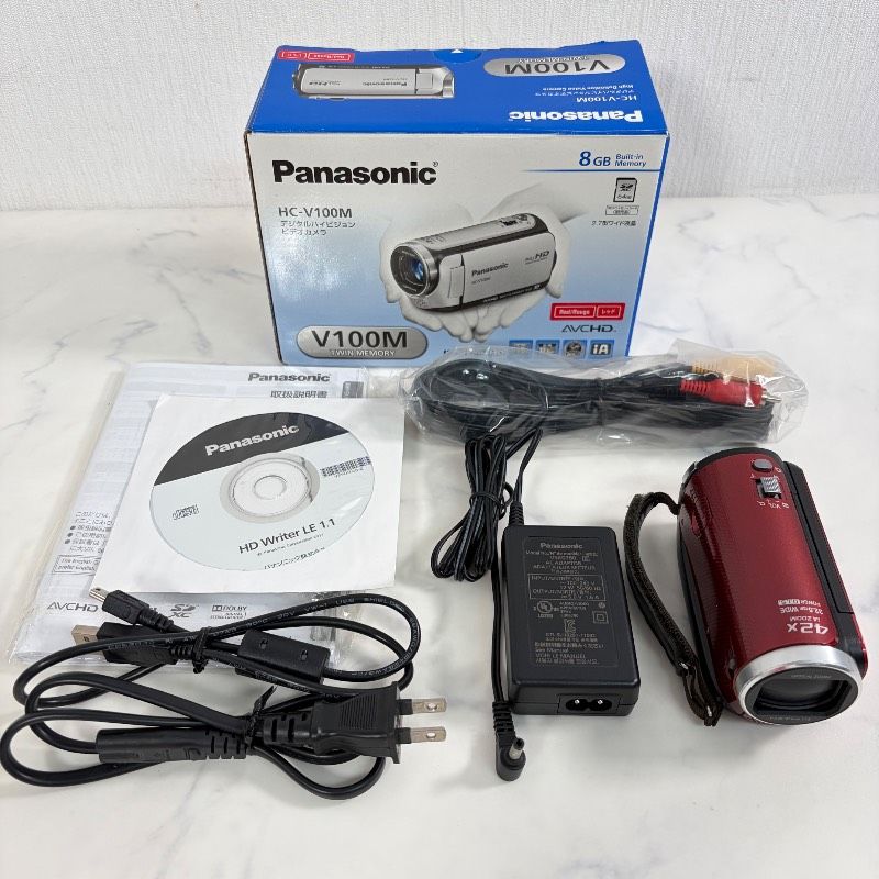 動作品 Panasonic HC-V100M ハンディカム ビデオカメラ Panasonic HC-V100M ハンディカム ビデオカメラ デジタルハイビジョン