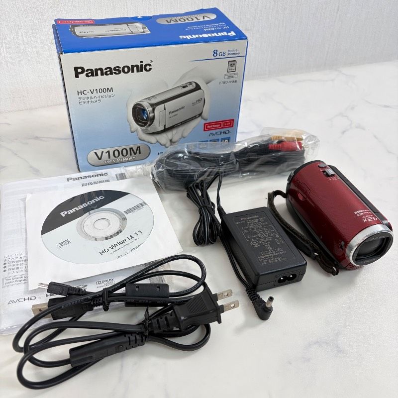 動作品 Panasonic HC-V100M ハンディカム ビデオカメラ Panasonic HC-V100M ハンディカム ビデオカメラ デジタルハイビジョン