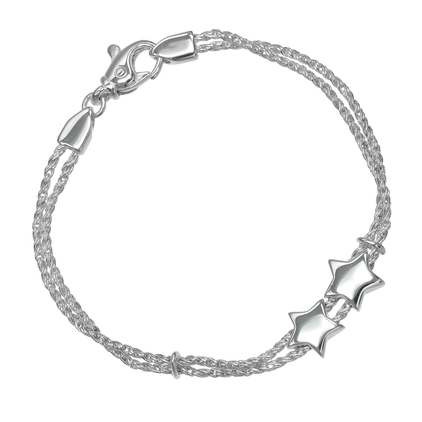【TIFFANY&Co.】ティファニー スター ダブルロープ ヴィンテージ 希少 シルバー925 ユニセックス 10.2g ブレスレット