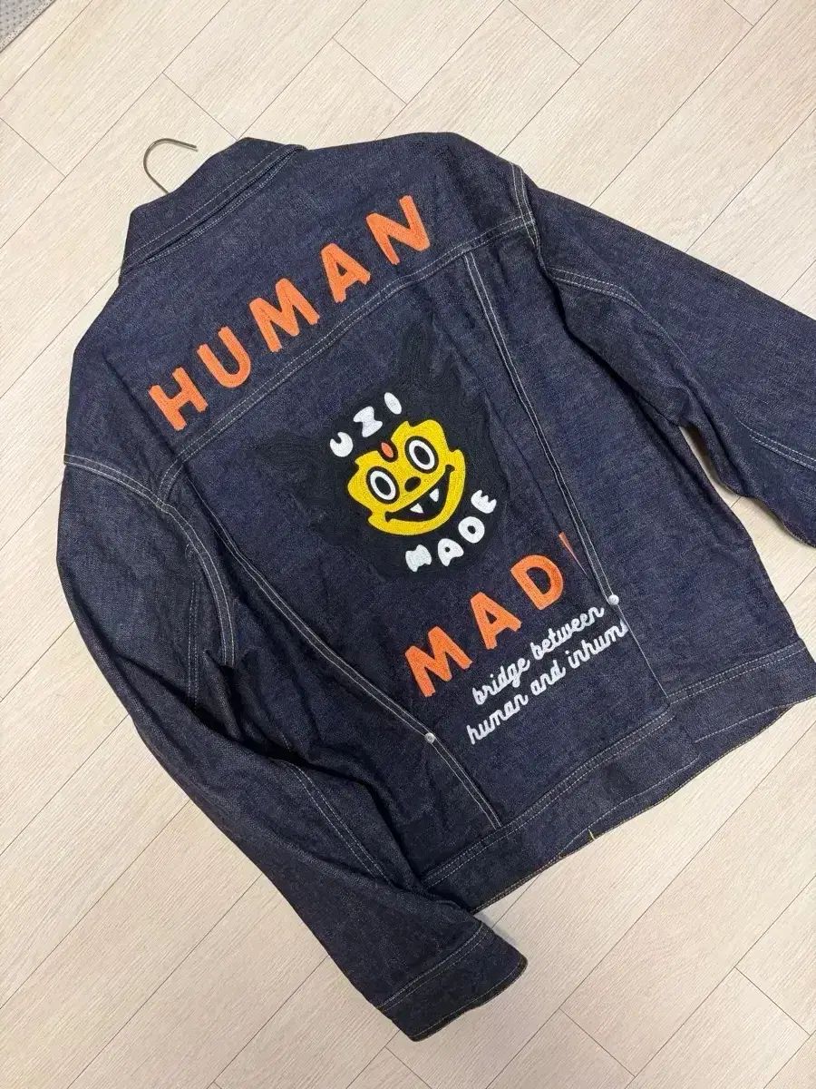 (XL)HUMAN MADE ヒューマンメイド ウジ メイド デニム ジャケット Indigo