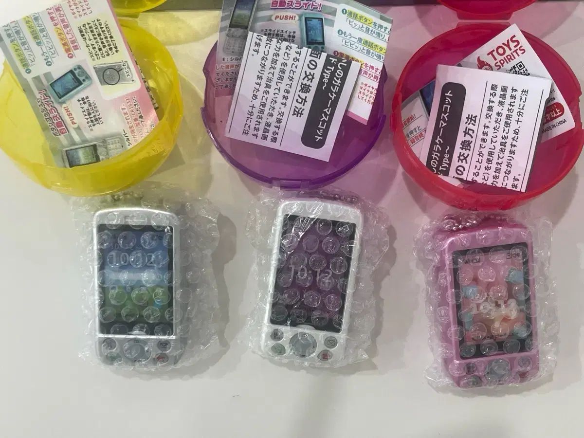 トイスピリット スライドフォンガチャ シルバー ホワイト ピンク まとめ
