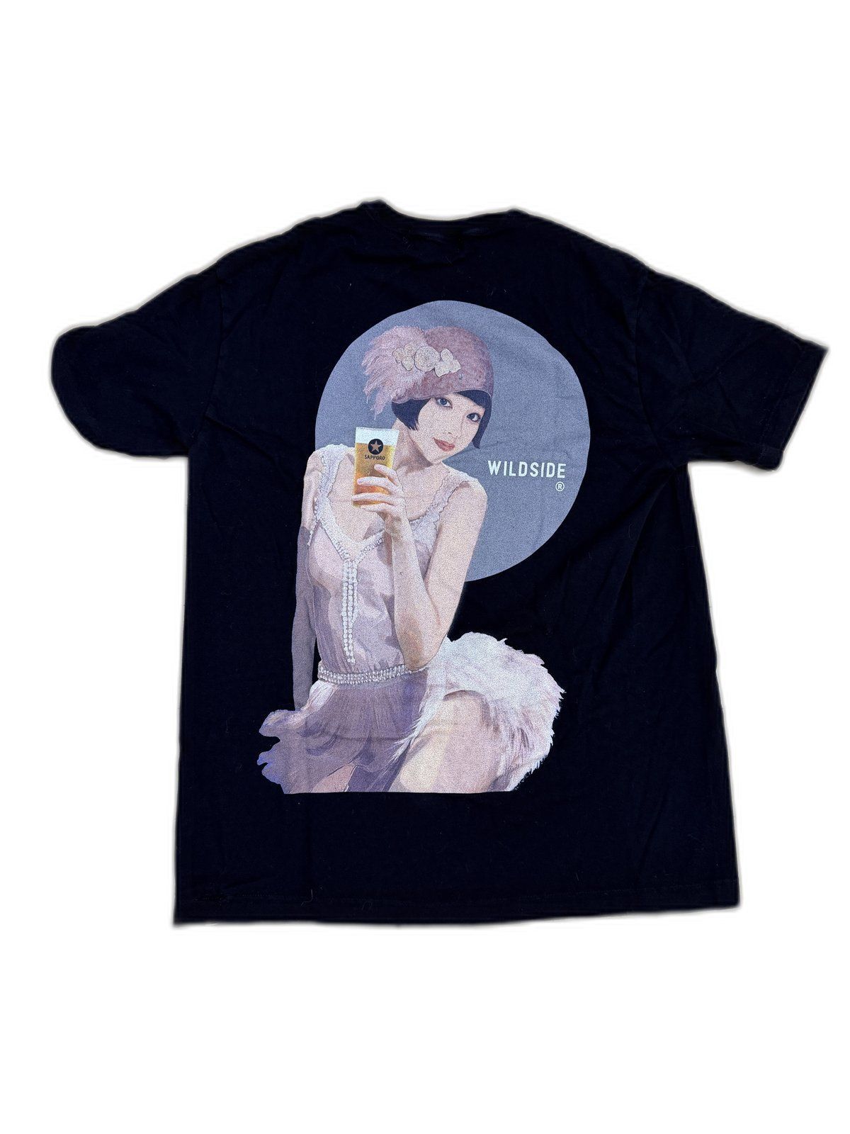 内田すずめ×WILDSIDE×サッポロ黒ラベル 美人画 Tシャツ M - メルカリ