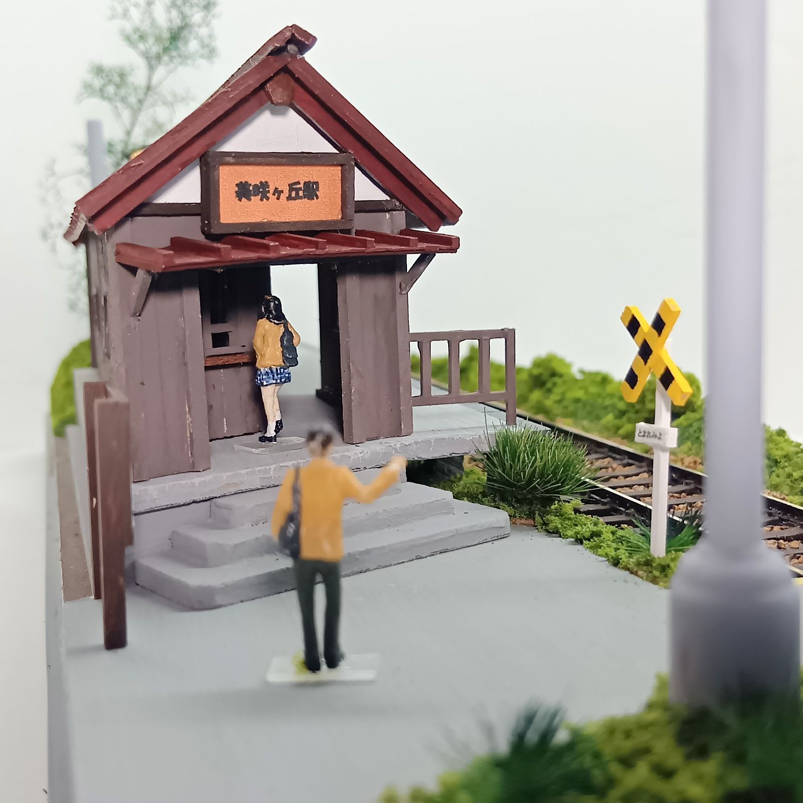 鉄道模型 HOゲージ ジオラマ 駅 車両展示台(昭和の駅14) - メルカリ