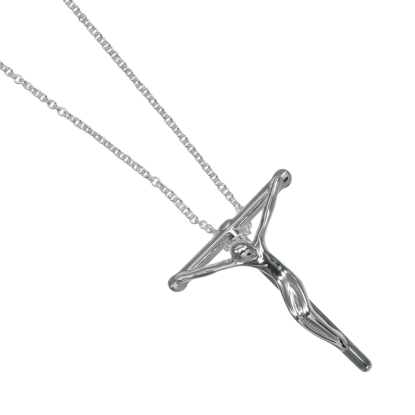 【TIFFANY&Co.】ティファニー クルーシフィクス スモール ロザリオクロス ヴィンテージ エルサペレッティ シルバー925 _ 3.63g ネックレス