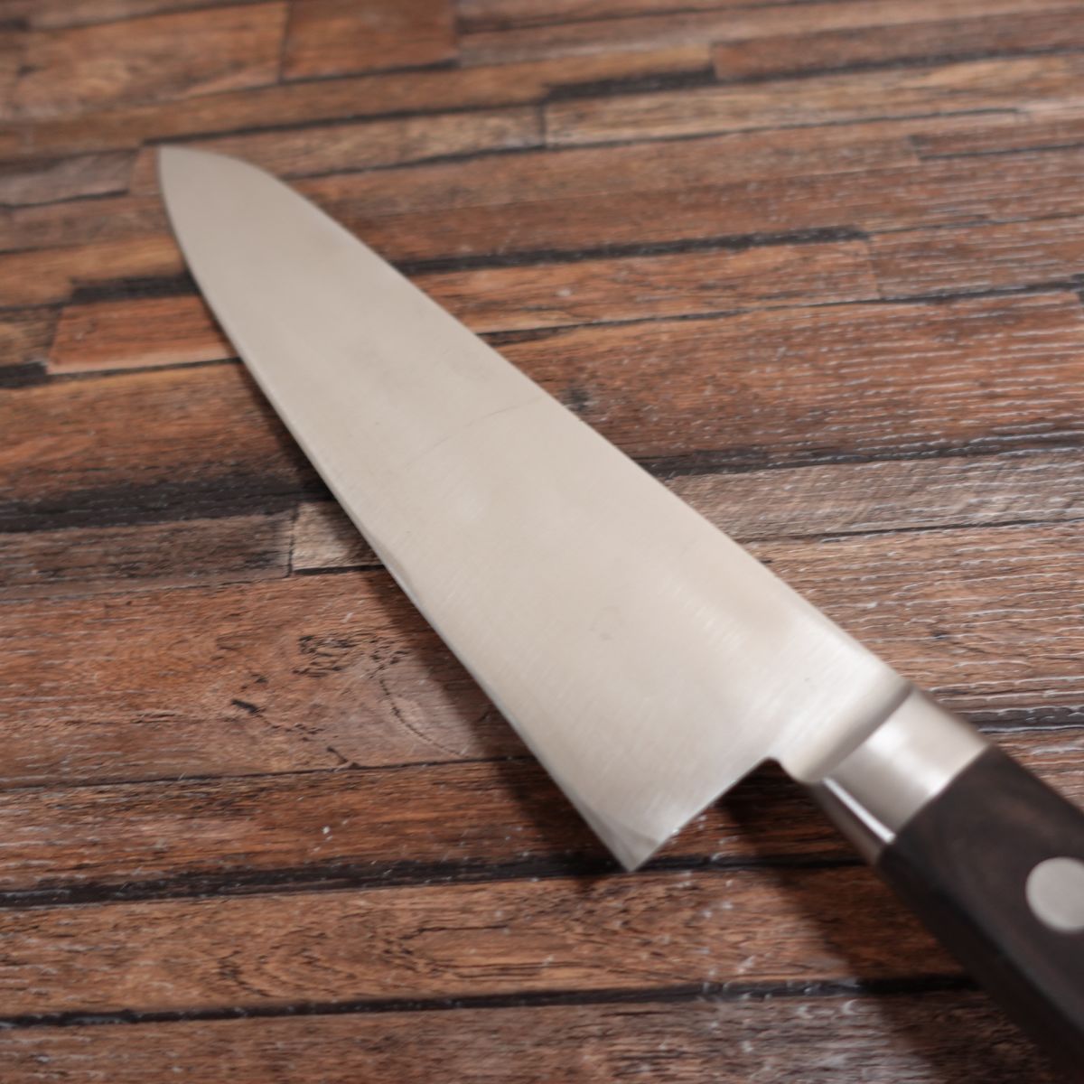 實光 牛刀 研ぎ済 H-INOX ステンレス 万能包丁 JIKKO 堺實光 210mm