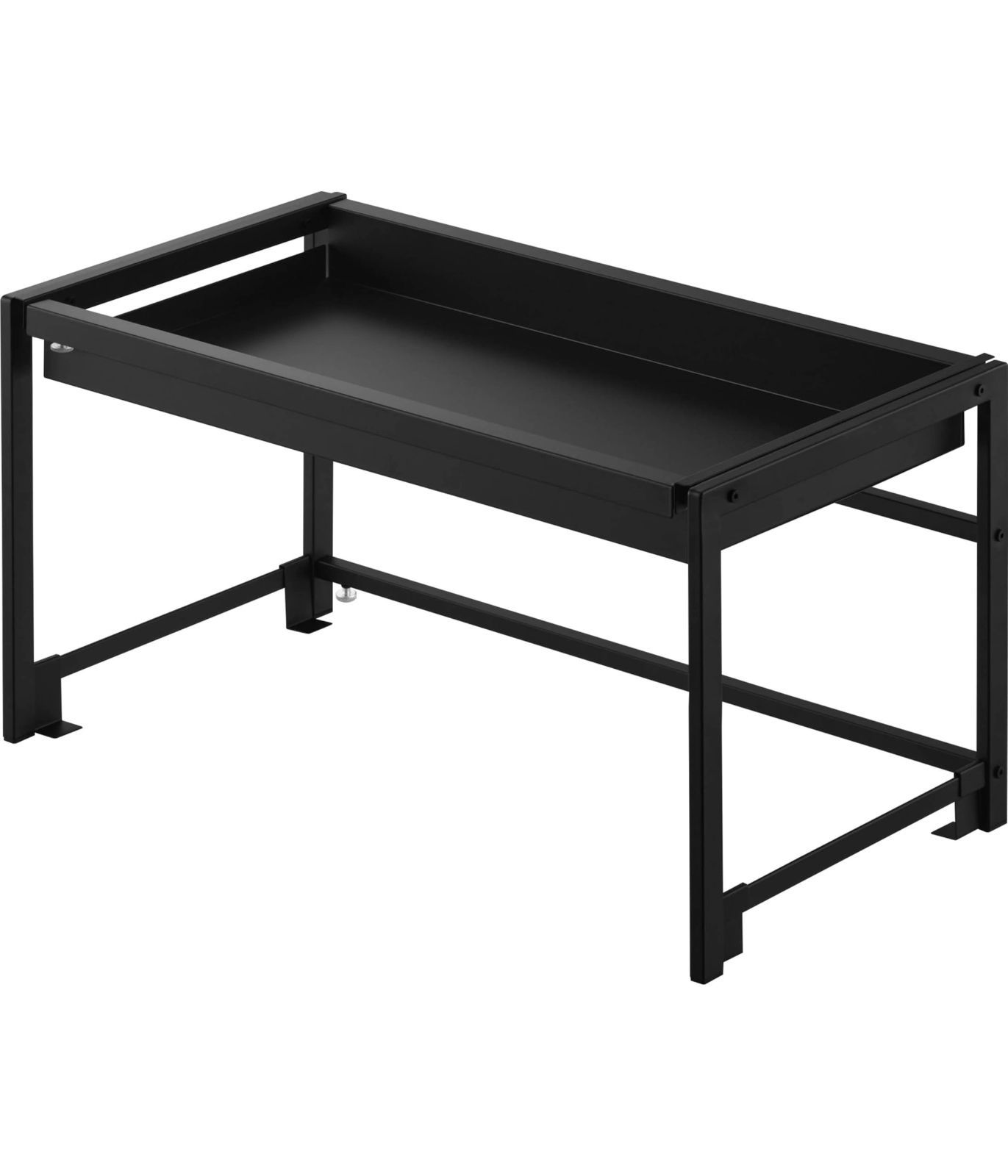 特価商品　タワー tower W58.8～90×D30～50×H29.5cm 収納力アップ ブラック キッチンラック D30 スライドラック スライド式 幅伸縮 取り出しやすい シンク下引き出し 10357 山崎実業(Yamazaki)