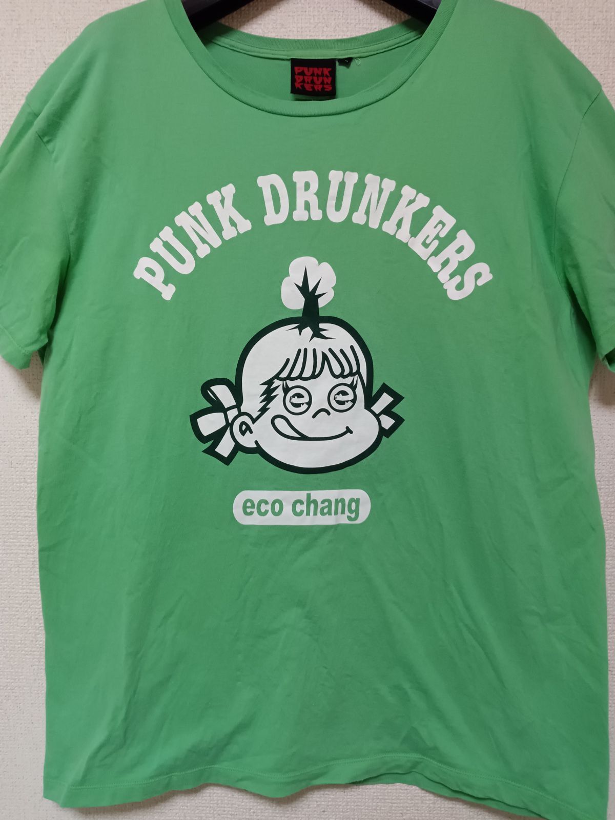 PUNK DRUNKERSパンクドランカーズTシャツ半袖グリーンサイズXL（М〜L