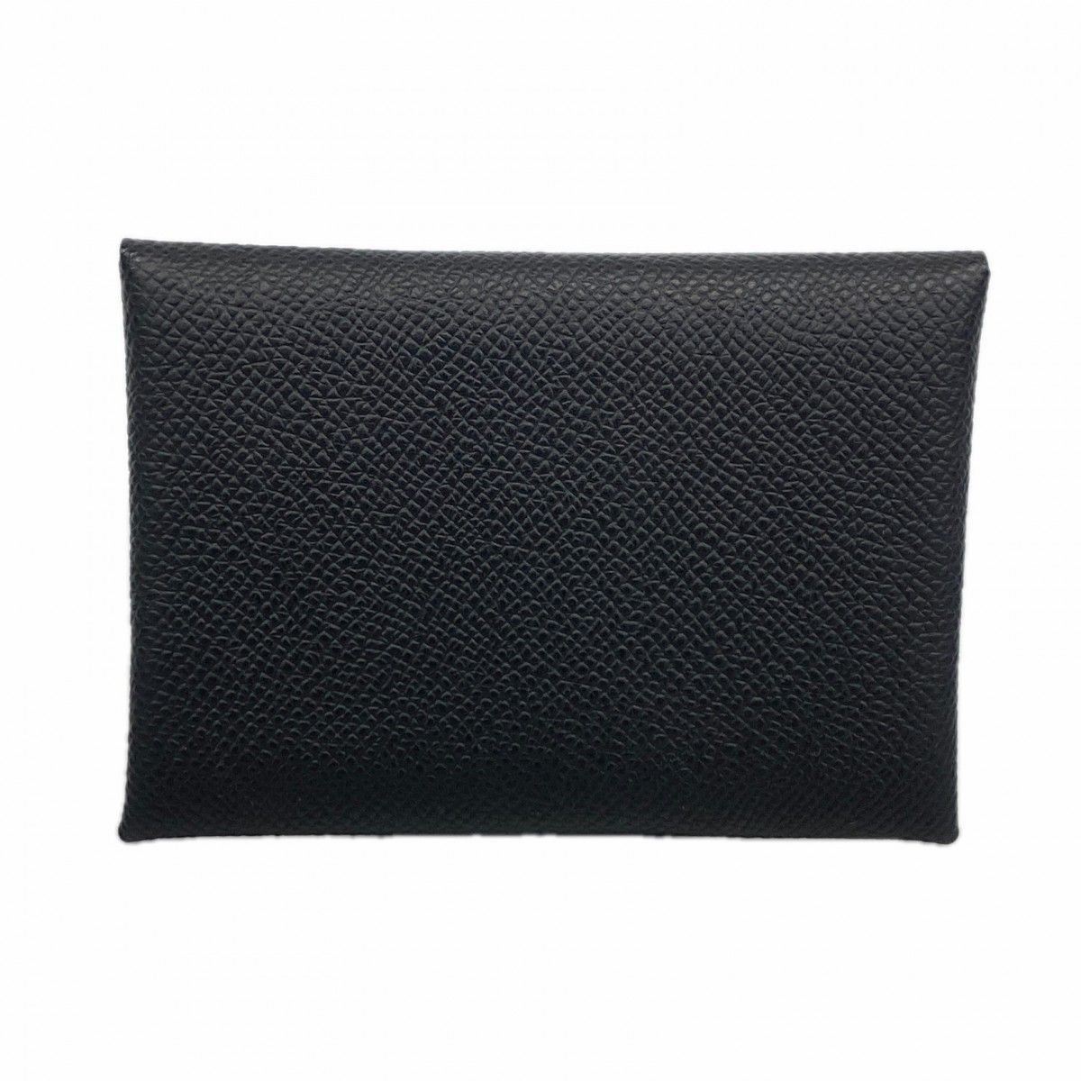【6ee5951】エルメス コインケース カルヴィデュオ ヴォーエプソン ブラック シルバー金具 W刻印【中古】メンズ レディース ユニセックス